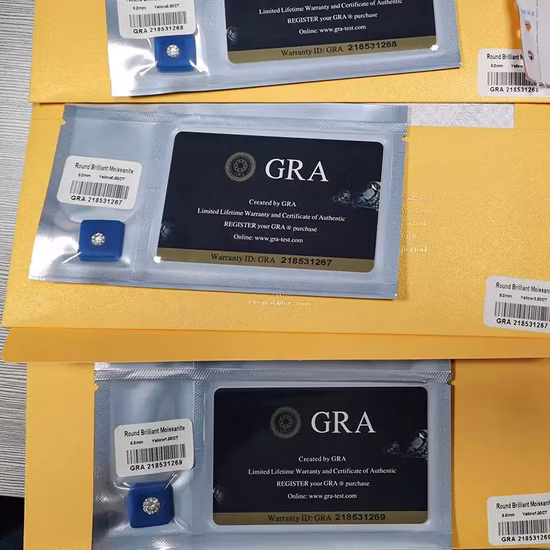 Mêlée taille Vvs Moissanite diamant coupe fantaisie rond brillant coupe vraie Def couleur synthétique Moissanite en vrac pour la fabrication de bijoux