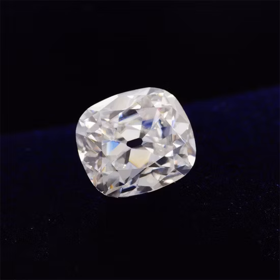 Chine prix usine Def couleur coussin allongé vieille coupe européenne Moissanite pierre Vvs diamant Moissanite pierres en vrac
