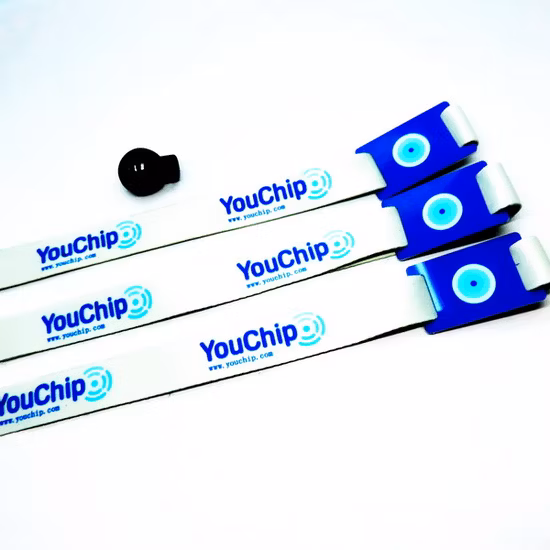 Bracelet passif de bracelet de bracelet de tissu de textile tissé du festival 13.56MHz de musique d'événement RFID NFC