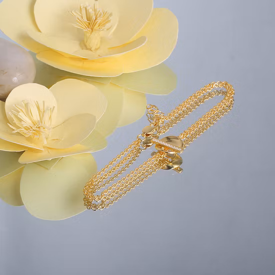 Accessoires de mode bijoux de mode plaqué or bijoux Hip Hop zircon cubique Moissanite Bracelet pour femmes à la mode