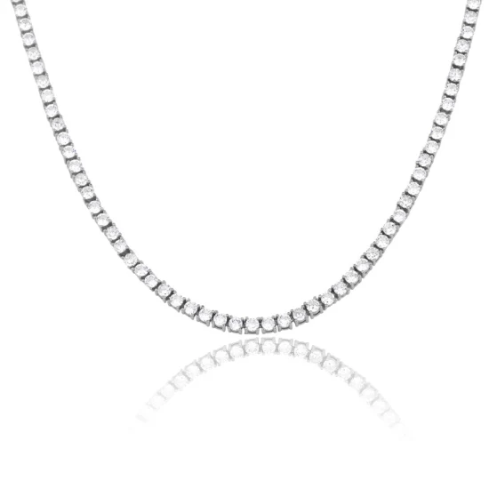 Bracelet en argent Sterling S925, Simple, mode, léger, luxe, Double couche, bijoux en diamant Moissanite, perles rondes