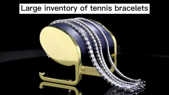 Bracelet de Tennis en diamant Def Moissanite, 3mm, 7 pouces, 16cm, poignet, argent 925, pour femmes